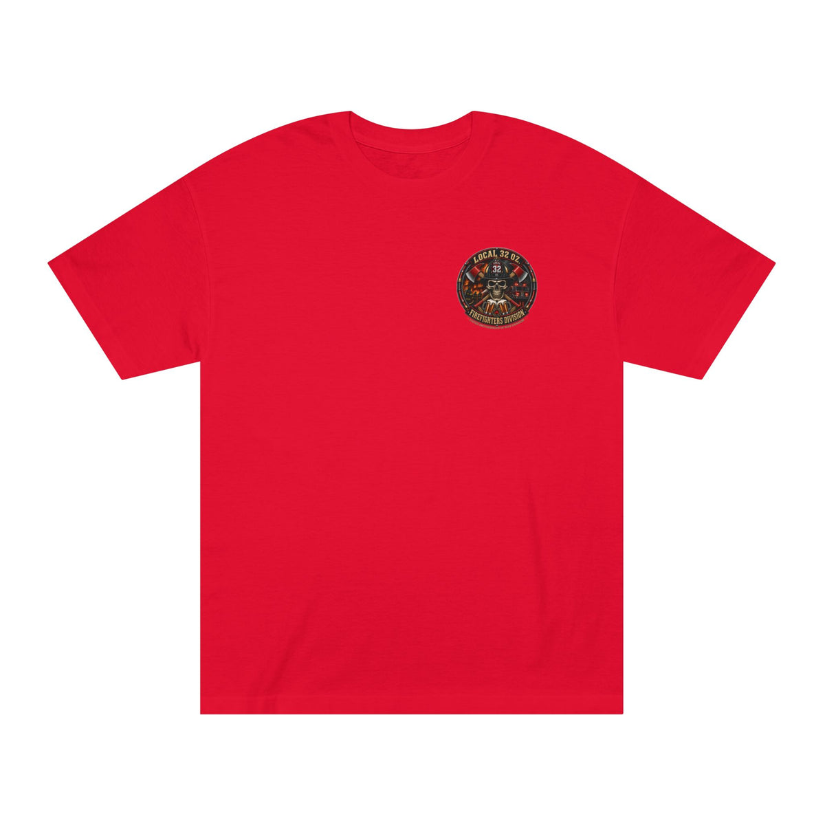 Firefighter Division Skull Tee — Local 32 Firefighters Division Graphic Tee
