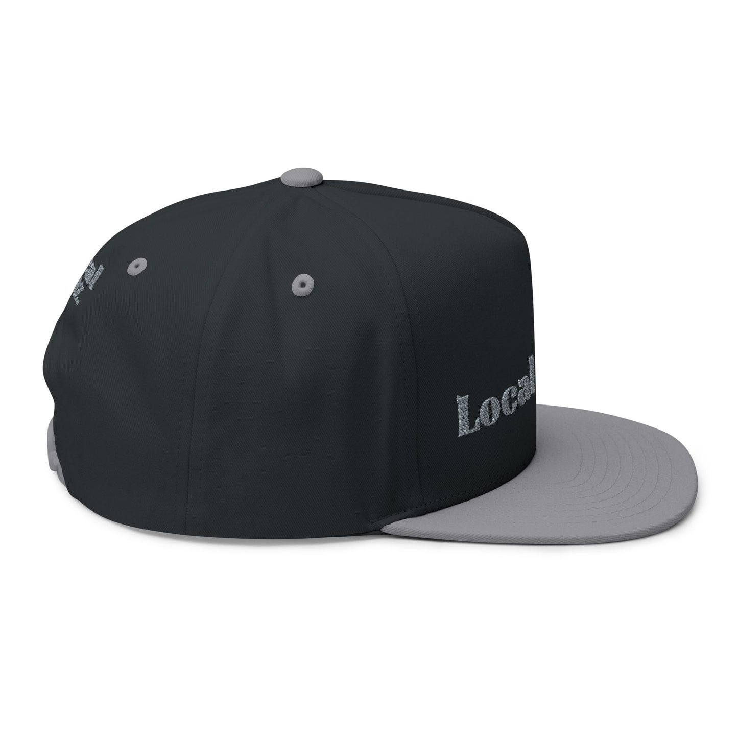 Embroidered Flat Bill Cap