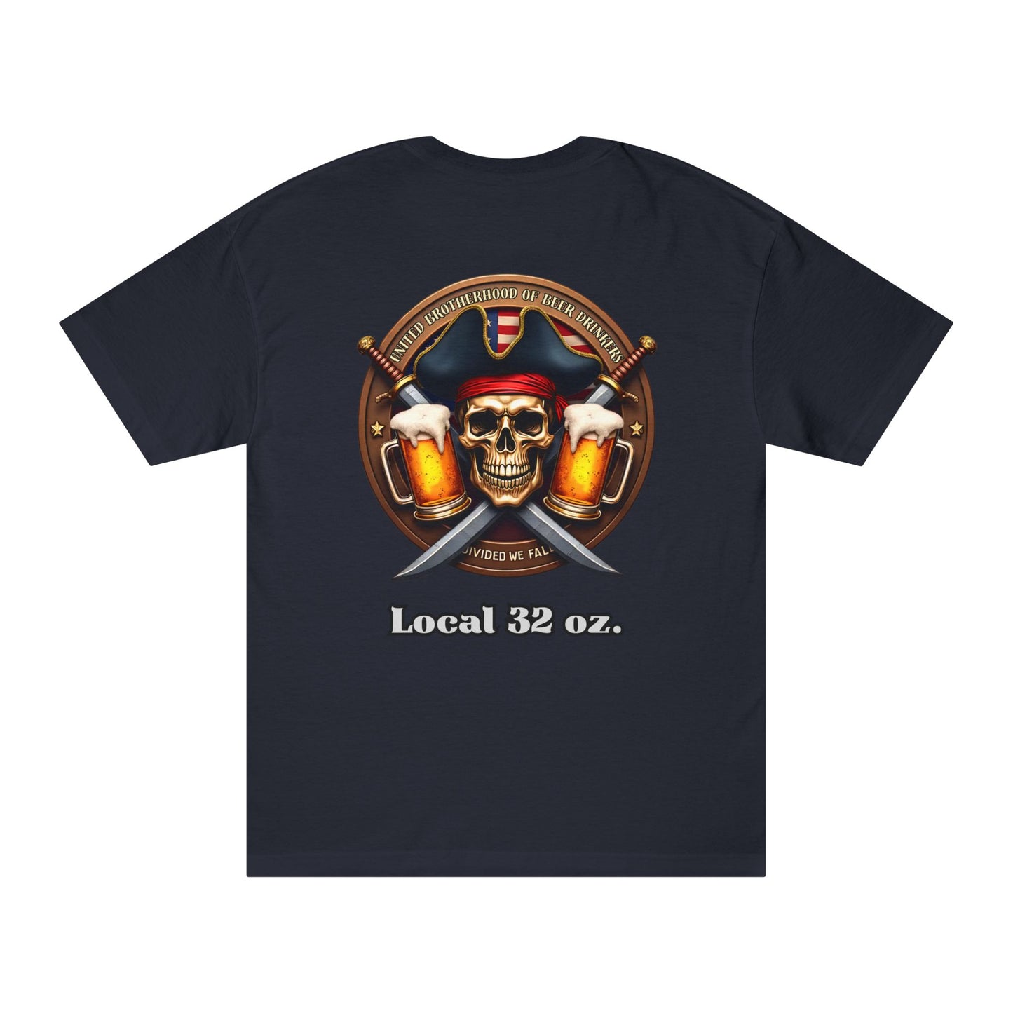 Pirate Tee Shirt - Unisex Heavy cotton 6oz. Tee for Beer Drinkers.