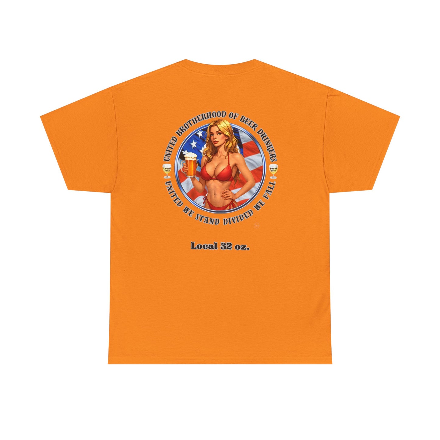 Local 32oz. Beer Drinkers Union Unisex Bikini-N-Beer Tee. Two of your favorite things on one shirt.
