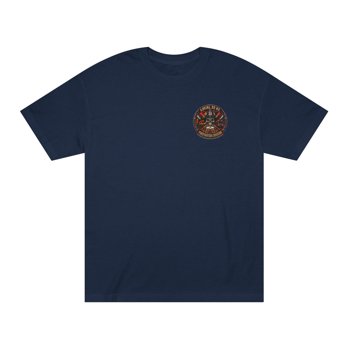 Firefighter Division Skull Tee — Local 32 Firefighters Division Graphic Tee