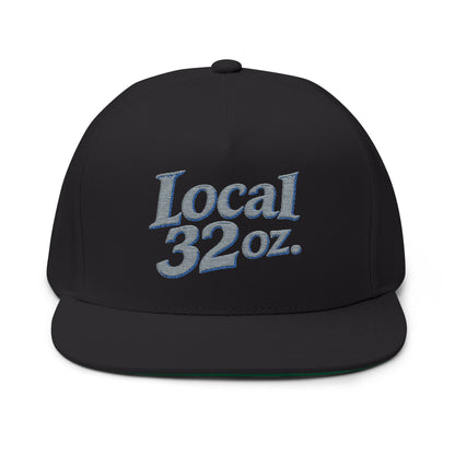 Local 32oz Embroidered Flat Bill Cap