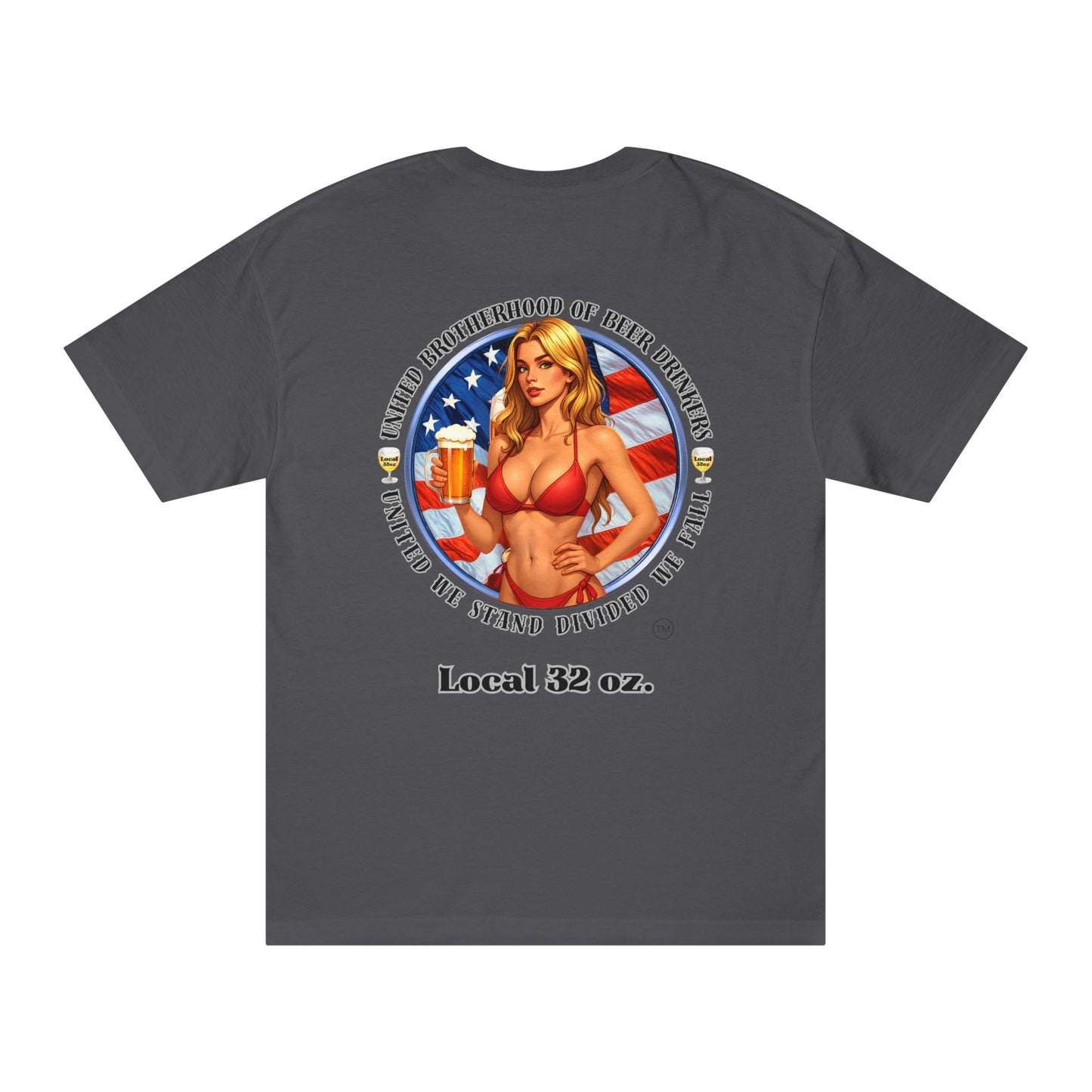 Beer Drinkers Union Local 32 oz Bikini N Beer Heavy Cotton Tee