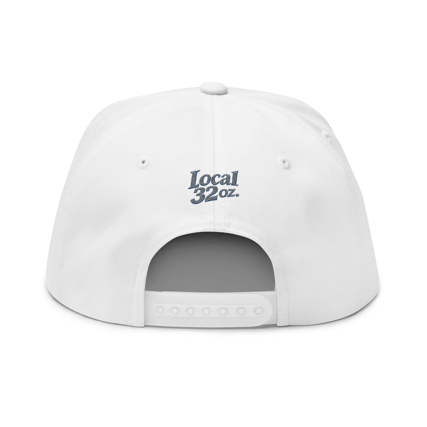 Local 32oz Embroidered Flat Bill Cap