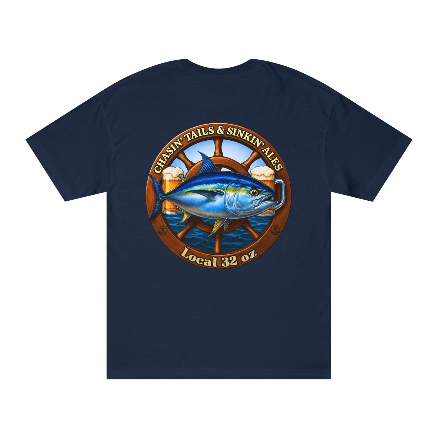 Beer Drinkers Union Heavy Cotton- Fishing and Beer Graphic Design