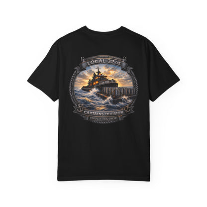 Local 32oz Captains Division Graphic Tee. Heavy Cotton