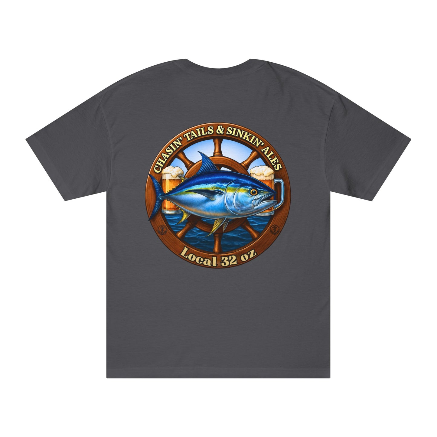 Beer Drinkers Union Heavy Cotton- Fishing and Beer Graphic Design