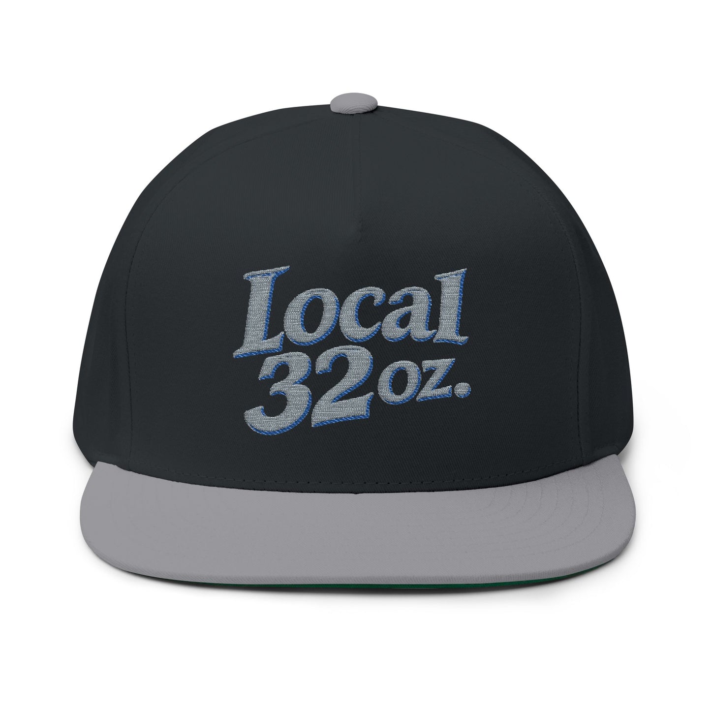 Local 32oz Embroidered Flat Bill Cap