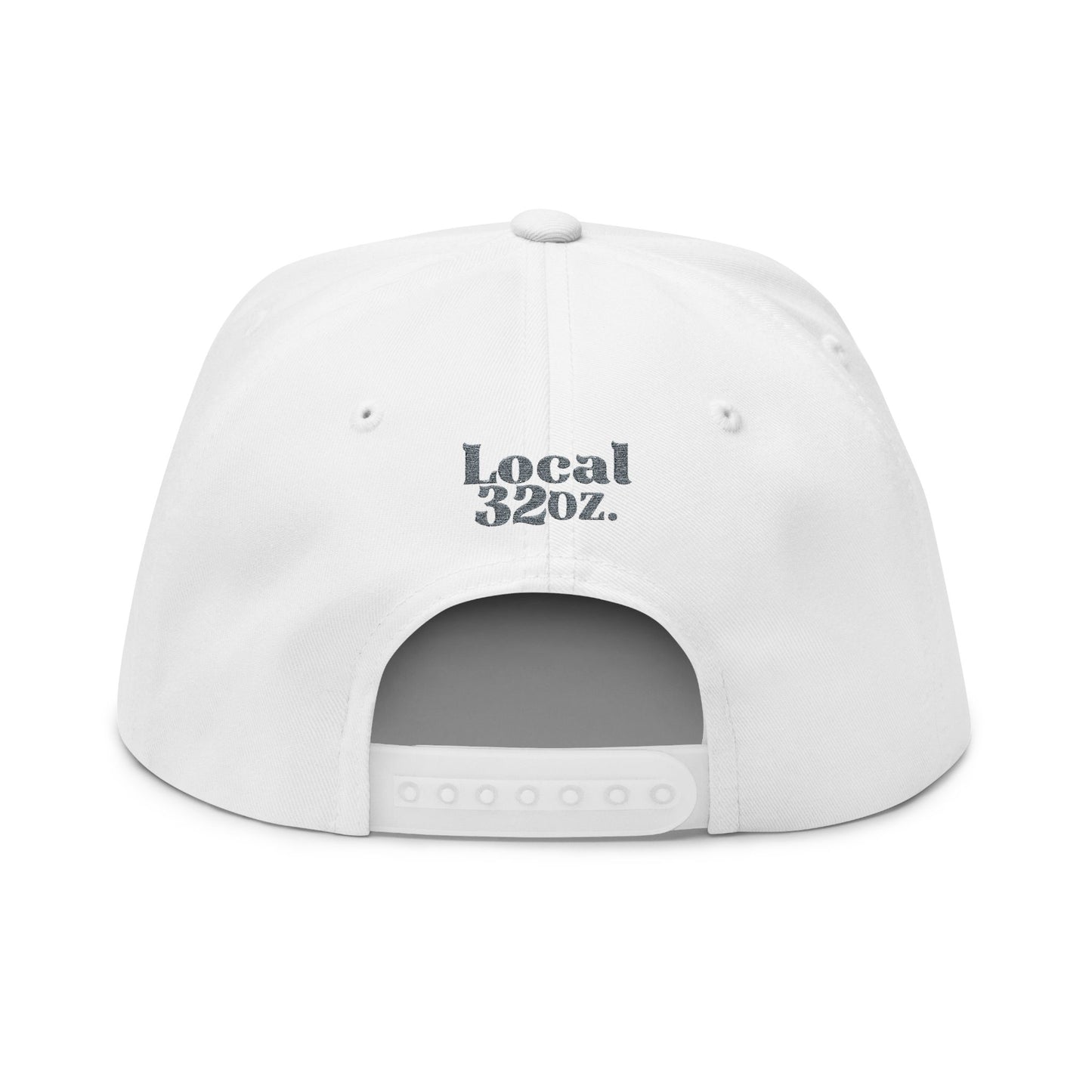 Embroidered Flat Bill Cap