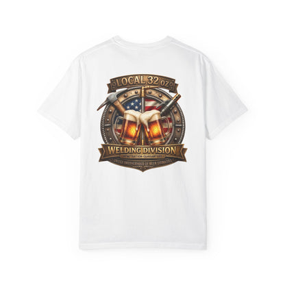 Welding Division T-Shirt — "Local 32 0z" American Flag Logo