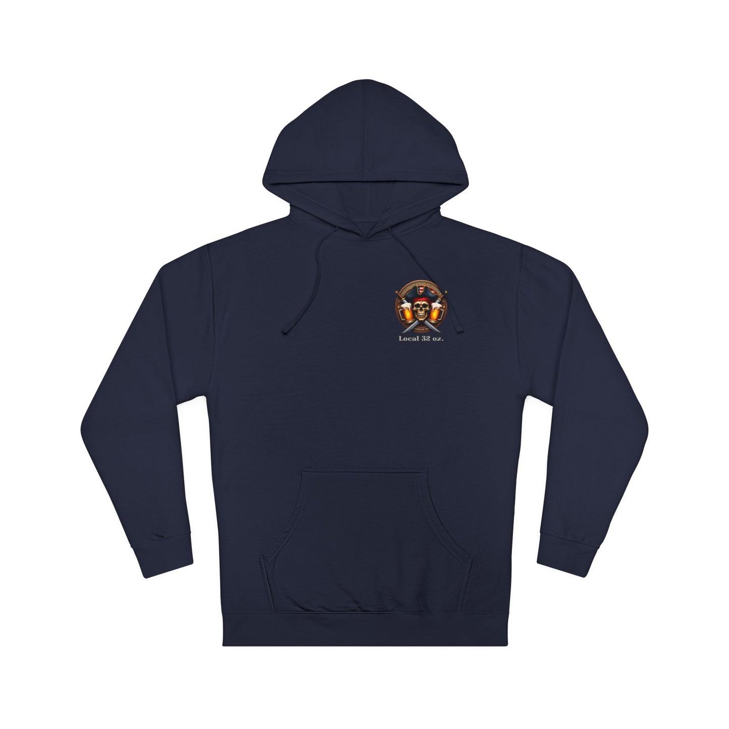 Beer Drinkers Local 32 oz. Pirate Hoodie.