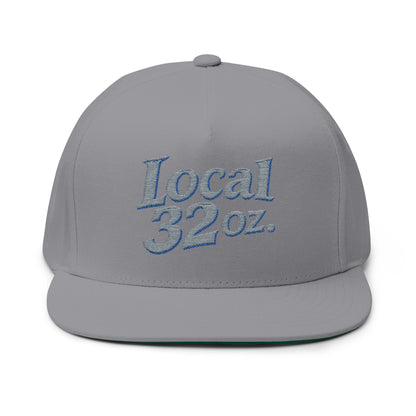 Local 32oz Embroidered Flat Bill Cap