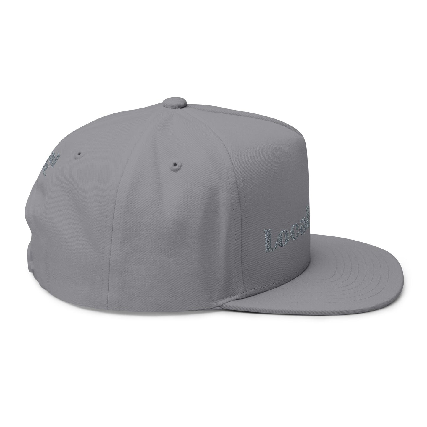 Embroidered Flat Bill Cap