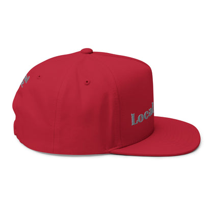 Embroidered Flat Bill Cap