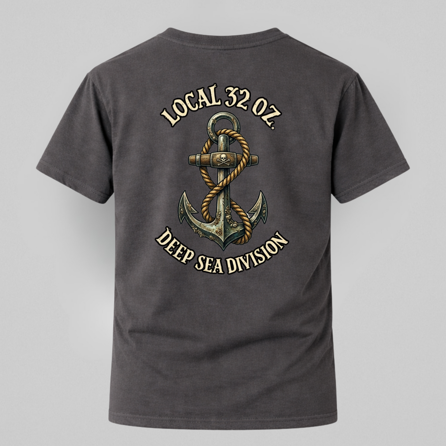 Anchor T-Shirt — "Local 32 oz. Deep Sea Division" Nautical Graphic Tee