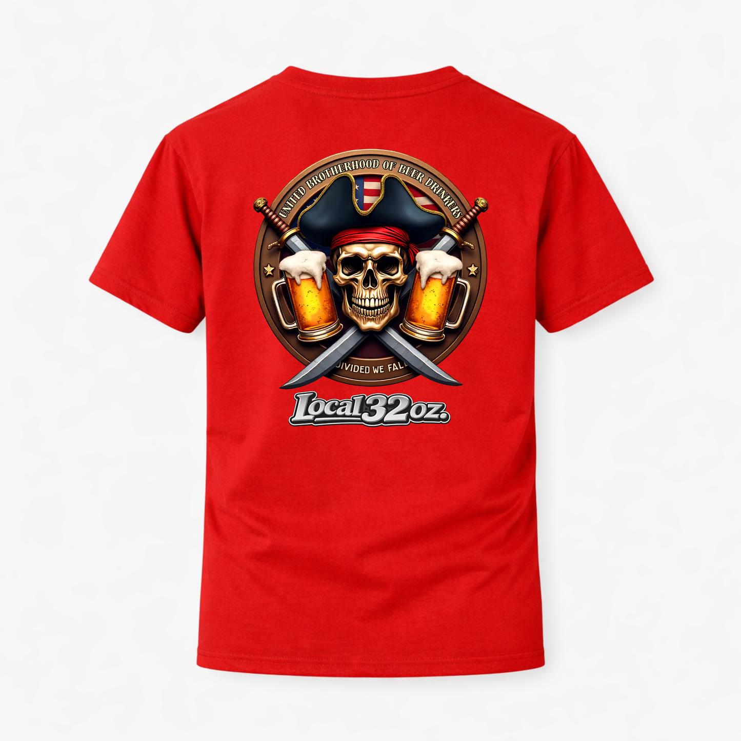 Local 32 oz. Pirate Tee. Heavy cotton American Apparel.