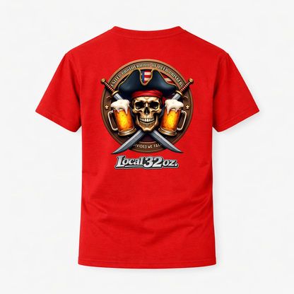 Local 32 oz. Pirate Tee. Heavy cotton American Apparel.